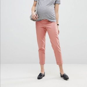 NWT ASOS Maternity Linen Cigarette Pants Sz 6